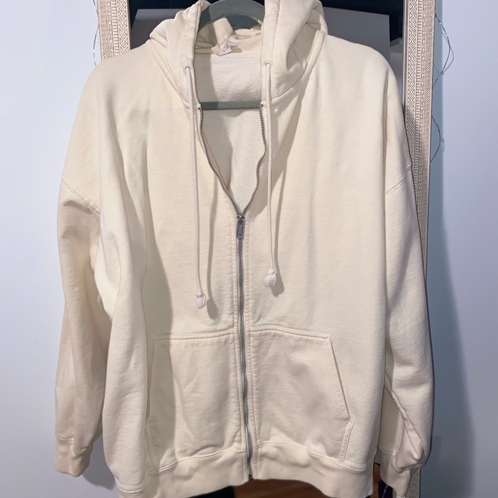 Light yellow John gait zip up